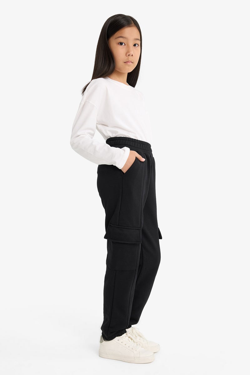 DeFacto Black Girl Girl Jogger Cargo Pants Casual - Image 4